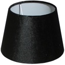 Zamatové kužeľové tienidlo, čierne, 25 cm