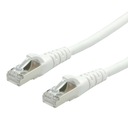 PatchCord S/FTP Cat.6a krútený pár RJ45 biely 15m