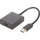 Digitus DA-70841 USB HDMI adaptér čierny