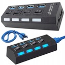 USB HUB 4x rozbočovač portov USB 3.0