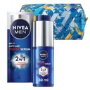 NIVEA MEN ANTI-AGE POWER Sérum proti vráskam 30ml + kozmetická taštička