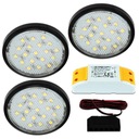 KPL 3X LED PODSKRIŇOVÁ LAMPA NAD DOLOVOU LED OČINOU