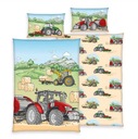 FLANELOVÝ POSTEĽNÝ TRAKTOR COUNTRY 100X135 COUNTRY TEPLÝ, HRUBÝ, BABY