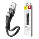 Krátky plochý kábel USB-C pre Android Auto, 23 cm