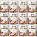 BRIT PATE & MEAT s králikom pre psov 12x800g