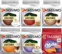 TASSIMO Jacobs kapsule XL SET - MLIEČNE KÁVY 56 káv