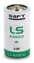 Lítiová batéria SAFT LS26500 STD C R14 3,6V LiSOCl2