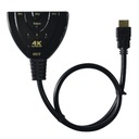 SPLITTER HUB SPÍNAČ HDMI FULL HD 4K 3v1 3 PORTY