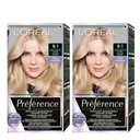 Farba na vlasy 2x Loreal Preference 8.1 Copenhaguen Ash Blonde