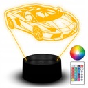 LAMBORGHINI 3D LED NOČNÁ LAMPA, OSVETLENIE