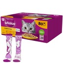 WHISKAS vrecúška na hydinu 80x85g + ponožky