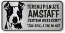 Znak pozornosti psa Amstaff