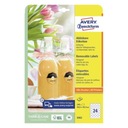 Etikety Avery 10xA4 40,8x40,3mm osemuholník ODSTÍPATEĽNÉ