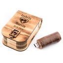 Pendrive Wood 8 GB 2.0 + krabica + gravírovanie na svadbu