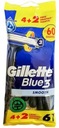 Gillette Blue 3 Smooth jednorazový holiaci strojček 6 ks.