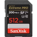 Pamäťová karta Sandisk SDXC EXTREME PRO 512 GB 200 MB