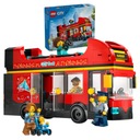 LEGO CITY ČERVENÝ DVOJPOSKLADOVÝ VÝLETNÝ AUTOBUS SET BLOKY 60407 384 KUSOV.