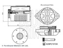 BLUE PRINT ADBP210104 Hydraulický filter, spojka l