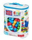 Mega Bloks Blocks vo vrecku 80 ks. Modrá