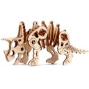 Drevené mesto Triceratops 3D mechanický dinosaurus