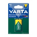 1x Dobíjacia batéria VARTA 9V 200mAh HR9V