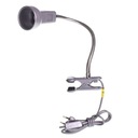 Stolná lampa L3A s klipom E14 40W, strieborná