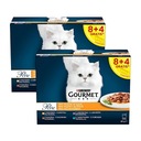 Purina Gourmet MIX WET krmivo pre mačky Morčacie kačica Jahňacie Tuniak x2