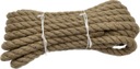 Jachtárske jutové lano JUTE ROPE hrubé 20mm 10m