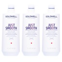 Goldwell DS Just Smooth kondicionér 3x 1000 ml uhladzujúci krepovité vlasy