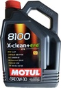 MOTUL 8100 X-CLEAN+ EFE OIL 0W30 5L VW 504/507 LL04