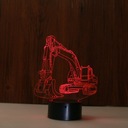 3D NOČNÁ LAMPA RÝPADLO DARČEK NA DIAĽKOVÉ OVLÁDANIE