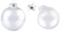 Priemer plastovej ozdoby 8 cm. - 6 ks.