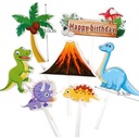 Toppery na tortu DINOSAURS HAPPY BIRTHDAY G 7 ks