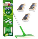 Swiffer plochý mop + 11 vložiek (8 suchých, 3 mokré), ľahký, praktický a pohodlný