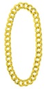 Náhrdelník GOLD CHAIN ​​​​GANGSTER, zlatý outfit KETA, 40 cm