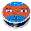 Kanthal odporový drôt A1 0,4mm 50 metrov