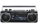 RÁDIO BOOMBOX BLUETOOTH KAZETA USB SD MP3 čierna