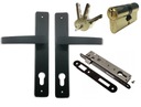 Kľučka Insert Gate Lock SET ČIERNA 90mm