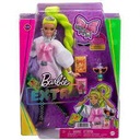 Barbie Extra Doll White Neon zelené vlasy