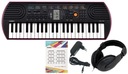 CASIO SA-78 MINI KLÁVESNICA + NAPÁJANIE + SLÚCHADLÁ + TUBE