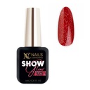 Nails Company Show Glow 123 UV/LED Červená s trblietavými časticami 6ml