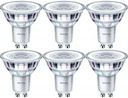 6x LED ŽIAROVKA 3,5W (35W) NW 4000K GU10 PHILIPS