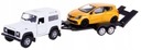 MODEL WELLY LAND ROVER DEFENDER + RENAULT CLIO RS + TRUCK 1:34