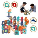 STAVEBNÉ BLOKY GUĽOVÉ DRÁHY PUZZLE PLÁNKY KULODROME SET 125 EL