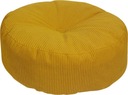 OKRUHÁ POUF VALČEK OPIERKA NA NÔŽKY MEDOVÁ 47x20 cm