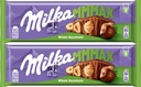 MILKA Mliečna čokoláda LIESKOVÉ ORIEŠKY 270G x2