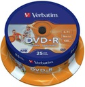 VERBATIM DVD-R disky 4,7 GB 16x torta 10 ks