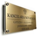 PLATE Firemné logo akékoľvek gravírovanie 295x145 mm