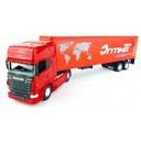 NÁKLADNÝ NÁKLADNÝ KONTAJNER WELLY SCANIA V8 R730 1:64 KOVOVÝ MODEL TIR