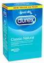 DUREX CLASSIC NATURAL NATURAL KONDÓMY 20ks